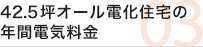 42.5坪オール電化住宅の年間電気料金